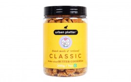 Urban Platter Classic Bite Sized Butter Cookies  Plastic Jar  200 grams
